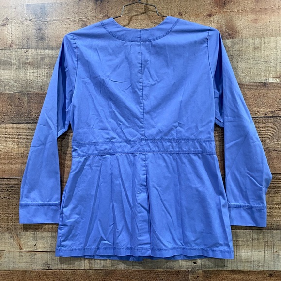 Koi Cel Blue Scrub Jacket Size Small - Picture 3 of 5